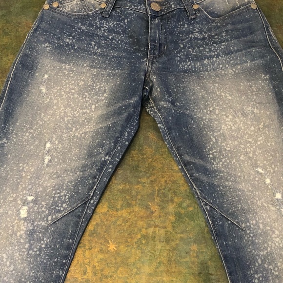 ⭐️Rock & Republic ⭐️EMO Jeans Factory Distress 0 Ankle - Picture 2 of 8